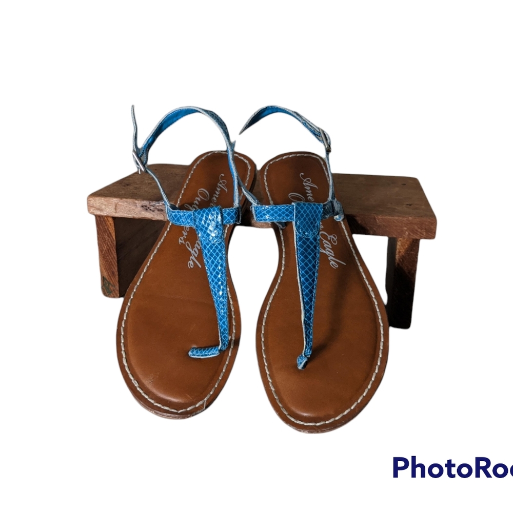 American Eagle Dark Turquoise Sandals Size 9